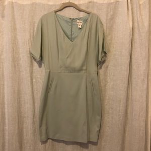 Reiss light blue/green sleeveless dress size 10